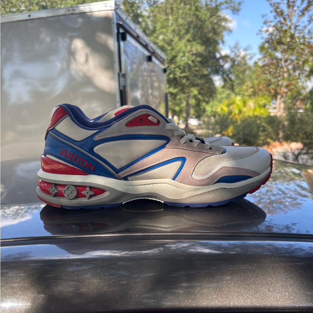 LV Suede Calfskin Technical fabric monogram trail